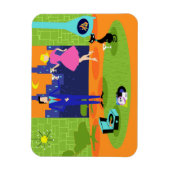 Magnet Flexible Soirée Romantique Rétro Couple Aimant Flexible (Vertical)