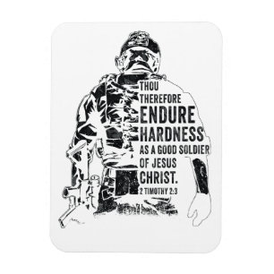 Magnet Flexible Soldat de Jésus-Christ - Armée de la Foi chrétienn