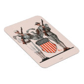Magnet Flexible Soldat, marin et bouclier américain (Côté Droit)