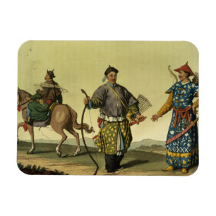 Magnet Flexible Soldats de drapeaux du Mongolian huit du milita de