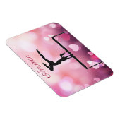 Magnet Flexible Solde de gymnastique Coeurs rose poutre (Côté Droit)