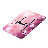 Magnet Flexible Solde de gymnastique Coeurs rose poutre (Côté Gauche)