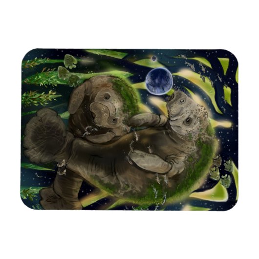 Magnet Flexible Solde fragile Manatee (Horizontal)