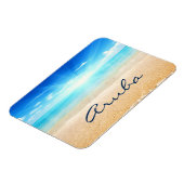 Magnet Flexible Soleil de la plage d'Aruba (Côté Gauche)