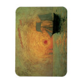 Magnet Flexible Soleil rouge par Maxime Maufra, impressionnisme Vi (Vertical)