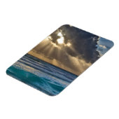 Magnet Flexible Soleil Traversant Les Nuages Au-Dessus De La Mer (Côté Gauche)