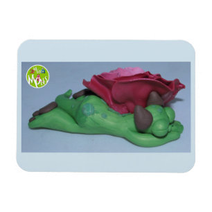 Magnet Flexible Sommeil lundi sous l'aimant rose