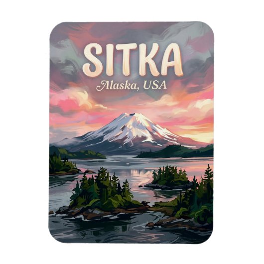 Magnet Flexible Son de Sitka en Alaska (Vertical)