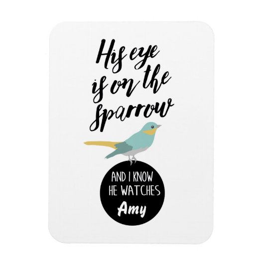 Magnet Flexible Son Oeil Est Sur L'Aimant Du Bruant (Vertical)