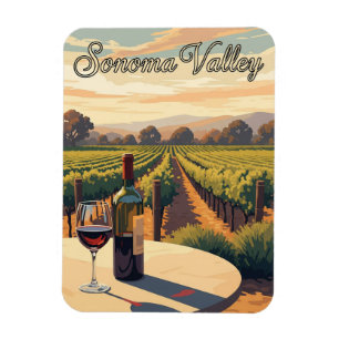 Magnet Flexible Sonoma Valley California Travel