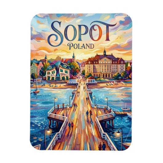 Magnet Flexible Sopot Pologne (Vertical)