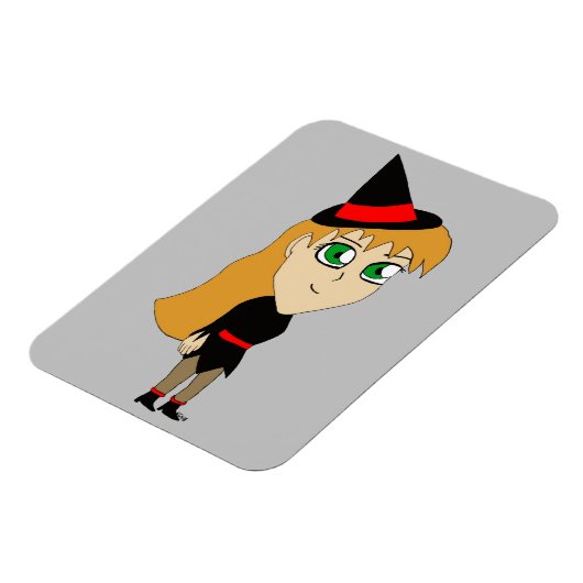 Magnet Flexible sorcière chibi (Côté Gauche)