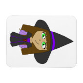 Magnet Flexible sorcière chibi (Horizontal)