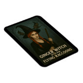 Magnet Flexible Sorcière de gingembre avec ses ratons volants (Côté Droit)