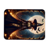 Magnet Flexible Sorcière de la forêt Steampunk Halloween (Horizontal)