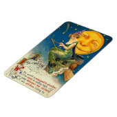 Magnet Flexible Sorcière D'Halloween En Vintage (Côté Gauche)