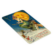 Magnet Flexible Sorcière D'Halloween En Vintage (Côté Droit)