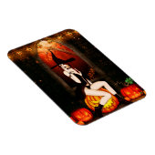 Magnet Flexible Sorcière d'Halloween et citrouille (Côté Droit)
