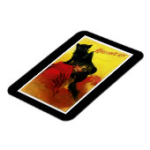 Magnet Flexible Sorcière vintage d'Halloween (Côté Gauche)