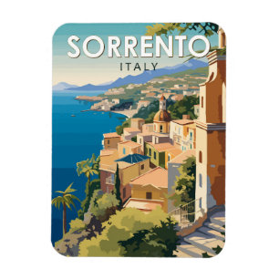 Magnet Flexible Sorrente Italie Travel Art Vintage