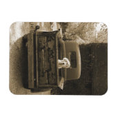 Magnet Flexible Sortez de Dodge - Photo de chien (Horizontal)