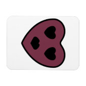 Magnet Flexible Sortie visage coeur (Horizontal)