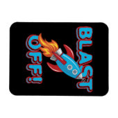 Magnet Flexible Soufflez le bateau de Rocket (Horizontal)