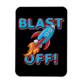 Magnet Flexible Soufflez le bateau de Rocket (Vertical)