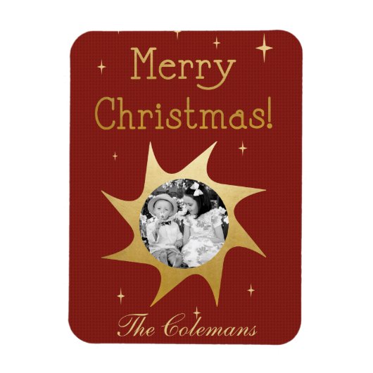 Magnet Flexible Souhaits de Noël brillants - aimant photo (Vertical)