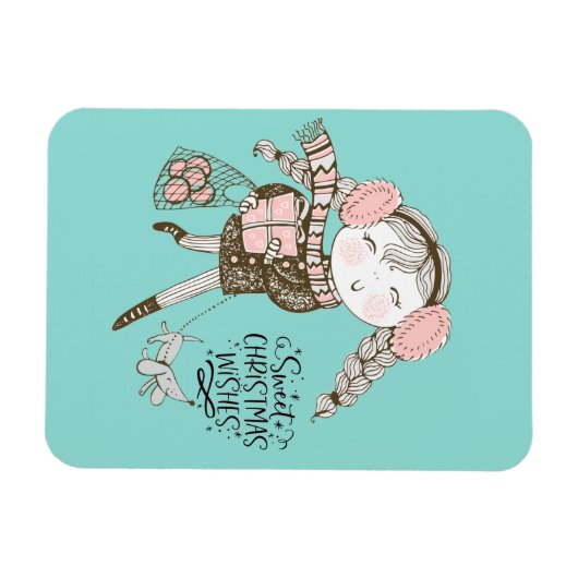 Magnet Flexible Souhaits de Noël doux (Horizontal)