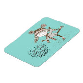 Magnet Flexible Souhaits de Noël doux Patinage sur glace (Côté Gauche)