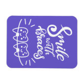 Magnet Flexible Souriez Avec Des Bracelets | Dents souriants (Horizontal)