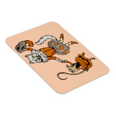 Magnet Flexible souris dansant avec un chat (Côté Droit)