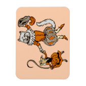 Magnet Flexible souris dansant avec un chat (Vertical)