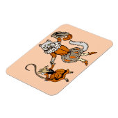 Magnet Flexible souris dansant avec un chat (Côté Gauche)