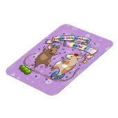 Magnet Flexible Souris Danseuses Nom & Âge Joyeux Anniversaire (Côté Gauche)