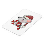 Magnet Flexible Souris de Noël avec du sucre de canne (Côté Gauche)