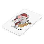 Magnet Flexible Souris de Noël et (Côté Gauche)