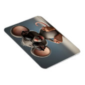 Magnet Flexible Souris drôle avec lunettes (Côté Droit)