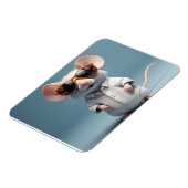 Magnet Flexible Souris drôle avec lunettes (Côté Gauche)