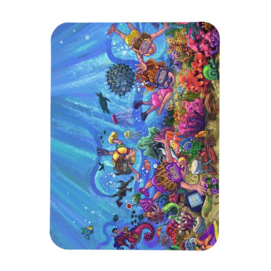 Magnet Flexible Sous la mer (Vertical)