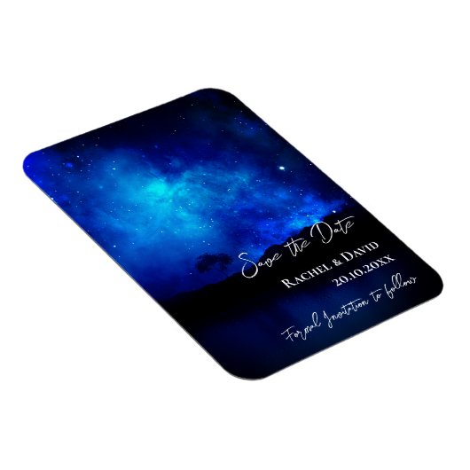 Magnet Flexible Sous les étoiles Night Sky Wedding Enregistrer la (Côté Droit)