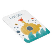 Magnet Flexible Sous-marin à doodle mignon | Explorer (Côté Droit)