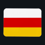 Magnet Flexible South Ossetia Flag<br><div class="desc">Patriotic flag of South Ossetia.</div>