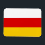 Magnet Flexible South Ossetia Flag<br><div class="desc">Patriotic flag of South Ossetia.</div>