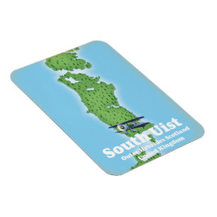 Magnet Flexible South Uist Outer Hebrides Écosse carte