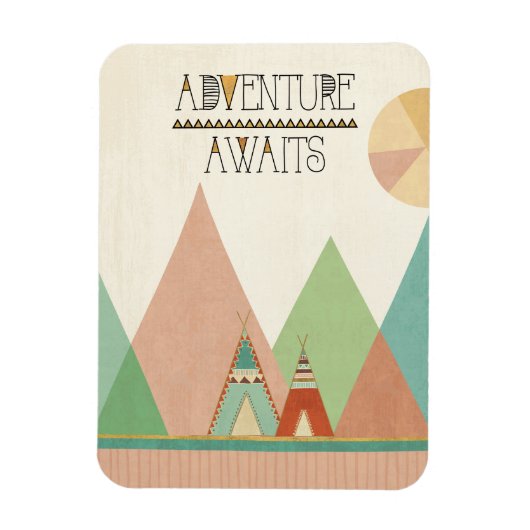 Magnet Flexible Southwest Geo III | Adventure Awaits (Vertical)