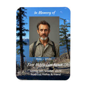 Magnet Flexible Souvenir commémoratif Arbres de Lake Forest