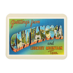 Magnet Flexible Souvenir de Vintage voyage de Chattanooga