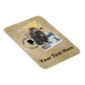 Magnet Flexible Souvenir du timbre de Muskox (Côté Droit)